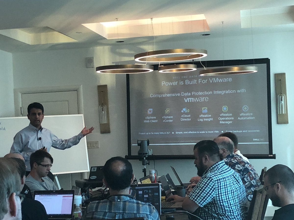 JD_Dentinger's tweet photo. Highlighting @DellEMC &amp; @VMware integration advantages at #VMworld #TFDx #BetterTogether @DellTech https://t.co/CXedplTUZt