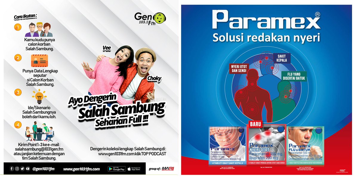 gen1031fmsby's tweet photo. #SobaGen waktunya buat bikin lebih seger pagi ini, yuk dengerin #SalahSambung1031FM persembahan @CepatParamex. BIar gak ketinggalan, dengerinnya mulai dari sekarang ya. https://t.co/Xo8bFXacAf