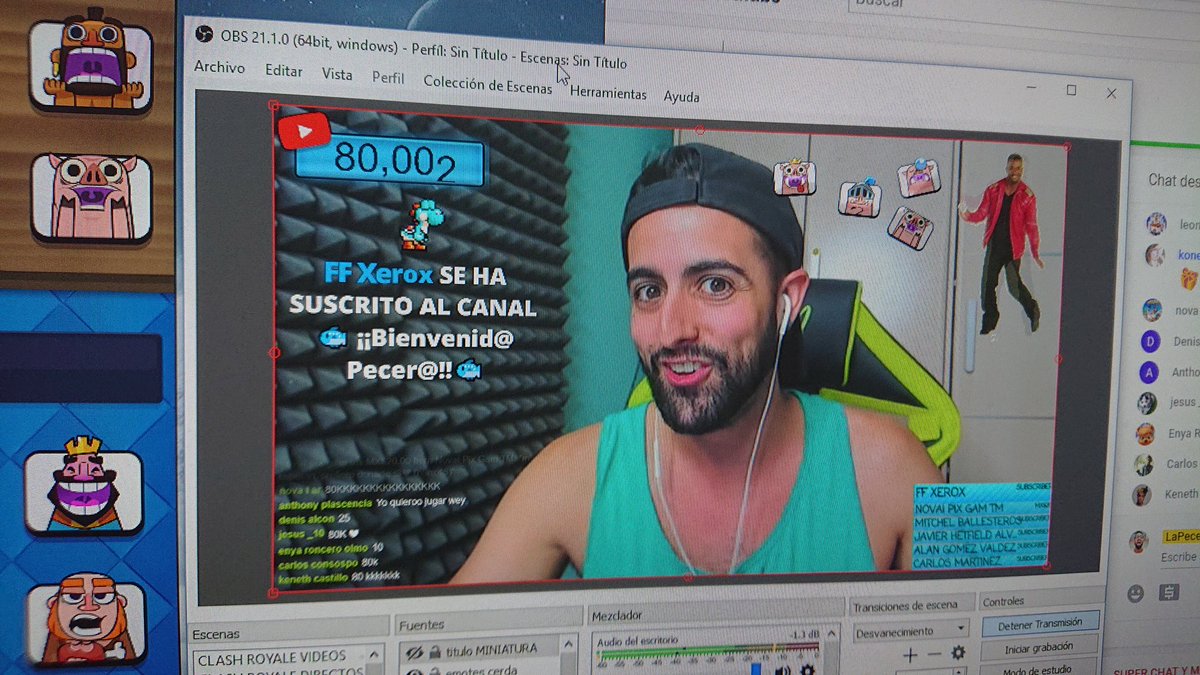 LaPeceraTonta's tweet photo. 80.000 en directo!!!! 😍 @ClashRoyaleES @ClashRoyale #teampecero #lapeceratonta https://t.co/ITp4tEU6u1