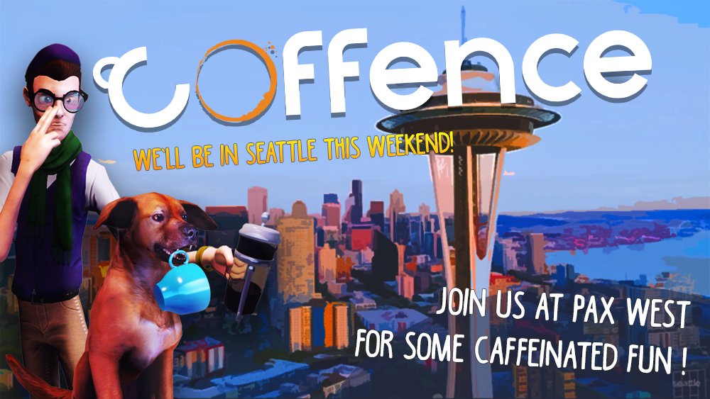 Tomorrow, we are bringing Coffence to the coffee world's center, Seattle! ☕☕☕

You can find us on the 6th floor at booth #7218! 

#PAXWest  #indiegame  #indiedev  #Coffee