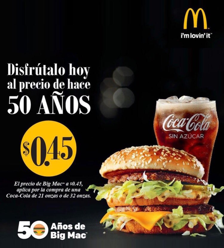 AltaplazaMall's tweet photo. ¡HOY! El famoso BigMac a solo $0.45 😱❤️🍔 Chequea en nuestras historias la publicación de McDonald's. https://t.co/DMn2dSXiFq