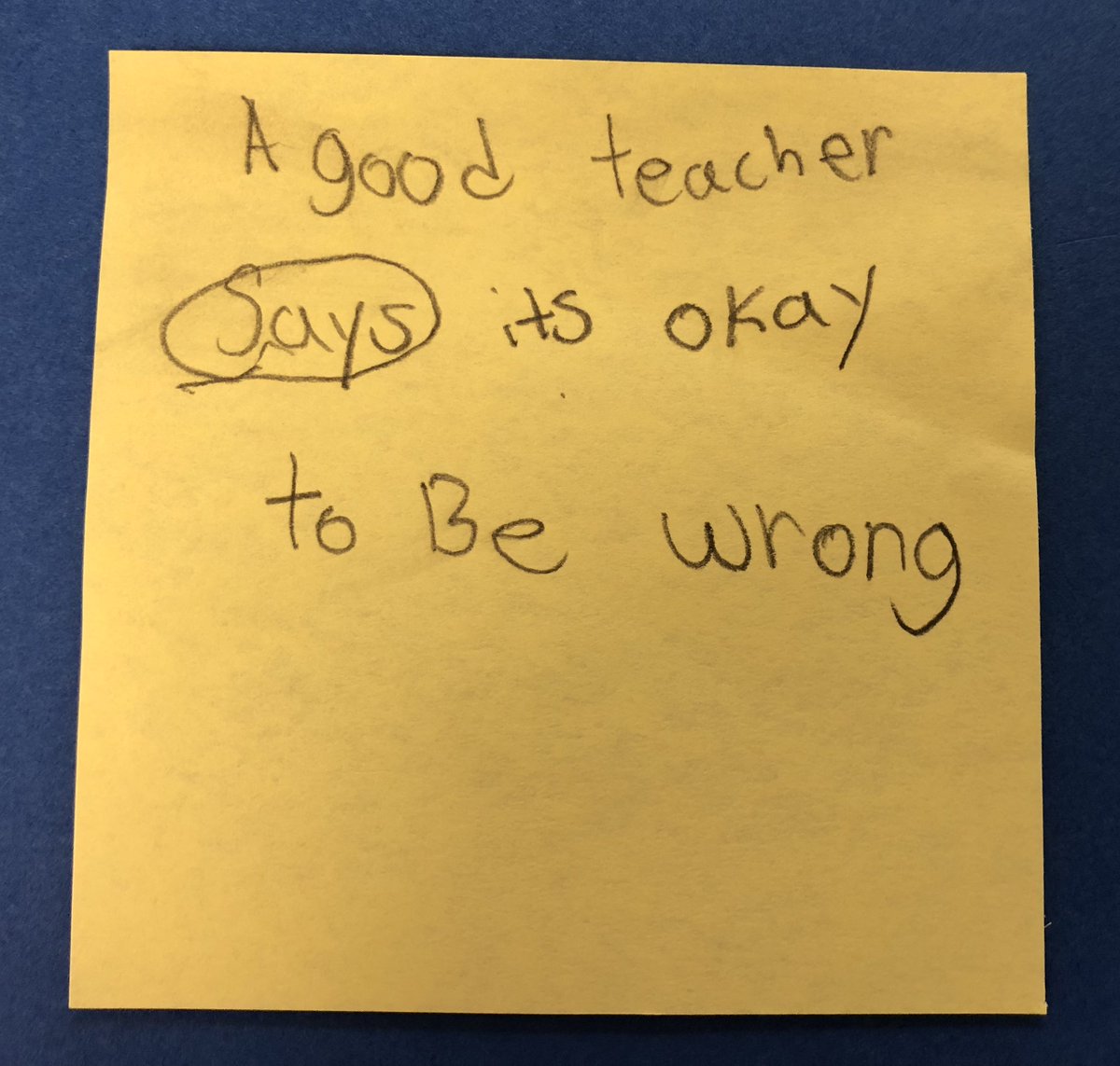 JustinParmenter's tweet photo. First day of class, collecting information from my new 7th grade students about what they think makes a good teacher. #CMSb2s #nced https://t.co/LbK9Kzrqdm