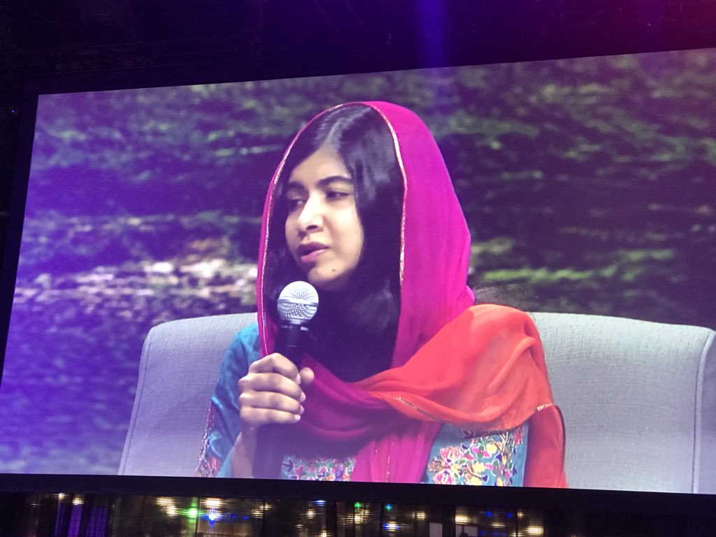 LVSCTO's tweet photo. Malala Yousafza at VMWorld keynote today. Very inspirational @LongViewSystems https://t.co/Rl1WRQF9C4