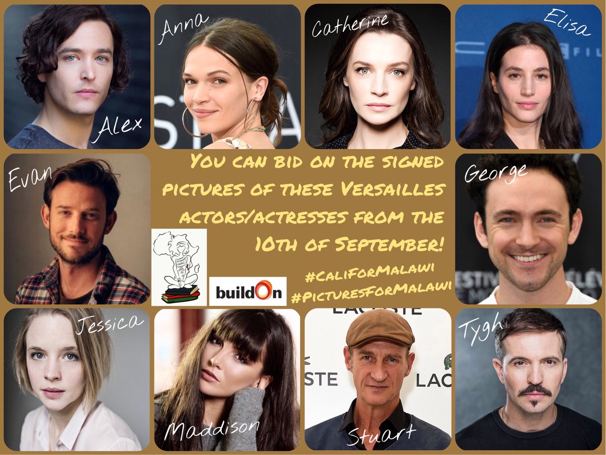 VersaillesFam's tweet photo. A reminder that from the 10th of September, we will do an art &amp; signed headshots auction to support #CaliForMalawi , which is a fundraiser started by Evan @evan_m_williams
&amp; his friends. Their wonderful goal has 3 aims. Please read about it and support : https://t.co/0skozoNK8u https://t.co/xnTGFxjy6o