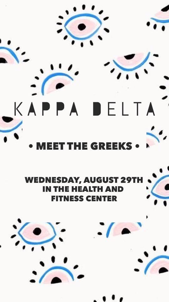 Come meet some of our sisters tomorrow night in the health and fitness center from 6-8! We’ll be able to tell you what KD is all about and answer any questions you may have! See you then ❣️💚