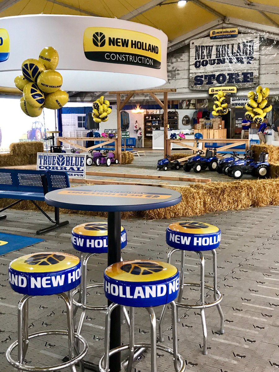 NHAgriculture's tweet photo. A view inside the #NewHolland tent at the Farm Progress Show #FPS18 @FPShow https://t.co/mlVTUDnimJ