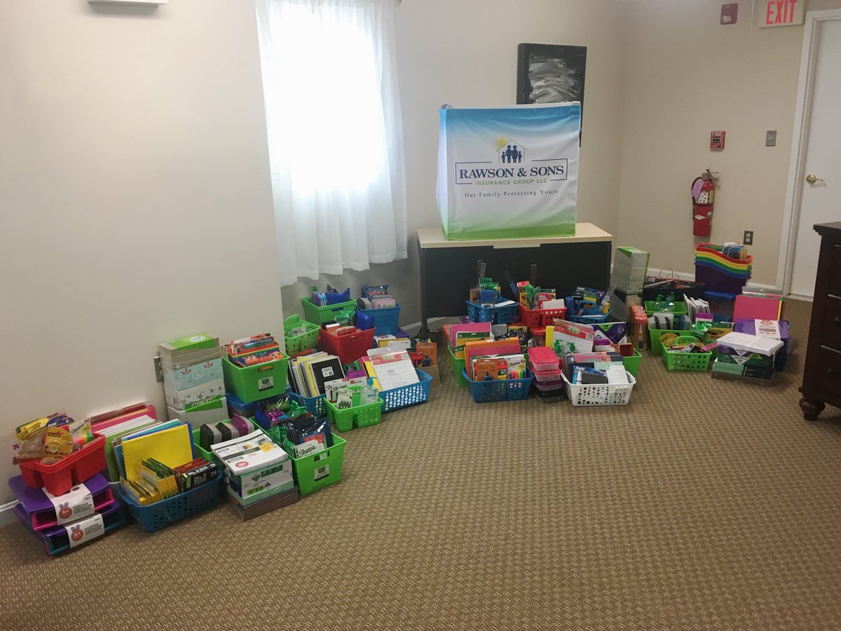 RawsonInsurance's tweet image. Three days left in our Back To School Fundraiser! We're looking forward to dropping off all these supplies! Thank you to everyone who has sent us referrals, and contributed to this donation. Let's make these last three days our best of the month!