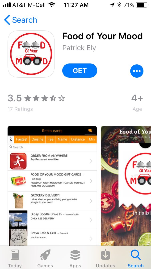 We want you to be able to order Gatti’s from home and have it delivered to your door, so we partnered with food of your mood so download it and give it a whirl.