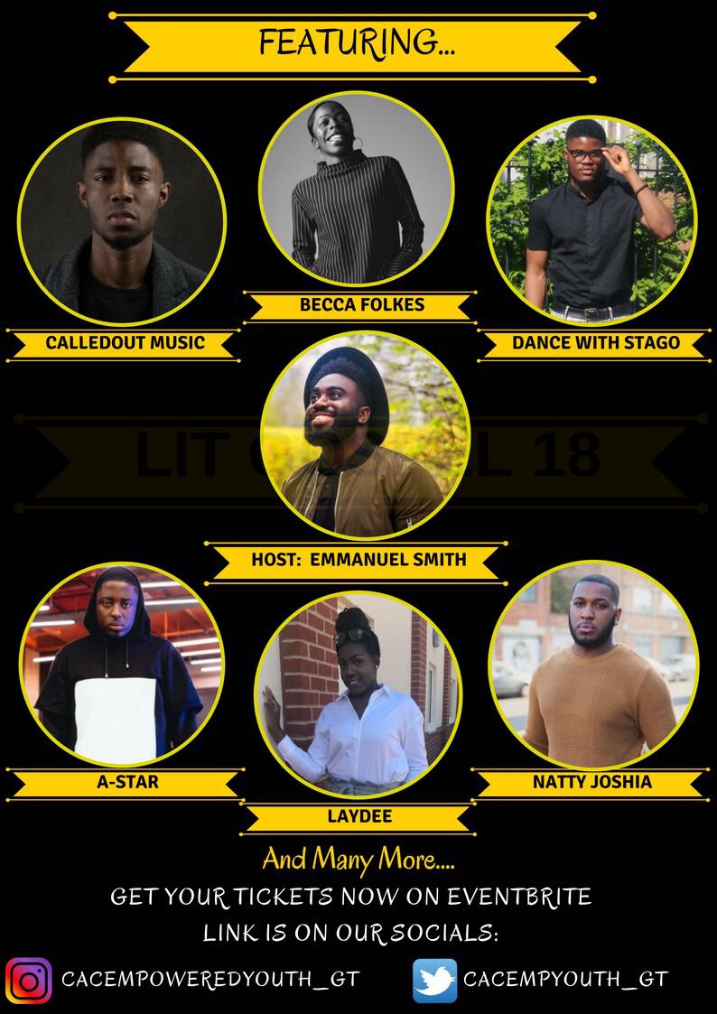 CACEmpYouth_gt's tweet photo. LITGOSPEL18!๐ฅ๐ฅ๐ฅ
One of the greatest gospel concerts to hit West Midlands! This is one you donโt want to miss!๐๐พ๐๐พ
We are just so excited for what is coming and you should be too!๐๐๐
Get your Early Bird tickets nowโผ๏ธ
https://t.co/trTV9x7N5J
#LITGOSPEL18 #CACEY https://t.co/9hYwdEGl1p