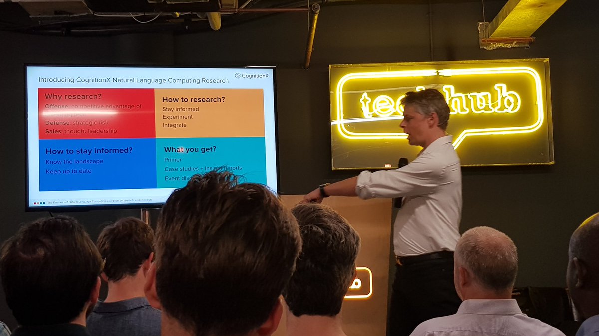 botsforgood's tweet photo. Whistlestop tour of rapidly evolving bot landscape by maestro @julianharris of  @cognition_x at #ldnbots https://t.co/RFmxrBumgt