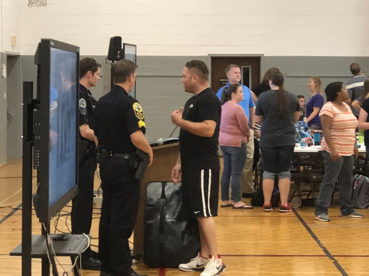 RWStegall's tweet photo. A big thank you to the Roanoke County Police Department for providing safety training to all our new teachers! https://t.co/m40OjMF1JM