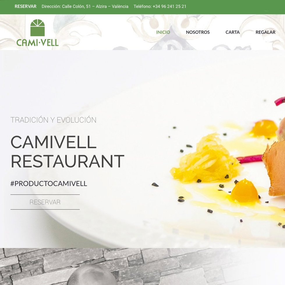 Queremos empezar con fuerza después de las vacaciones, así que ¡estrenamos nueva web! Podéis reservar online y también regalar nuestros menús en nuestra tienda.  Esperamos que os encante tanto como a nosotros.  &gt;&gt; bit.ly/Camivell 😊