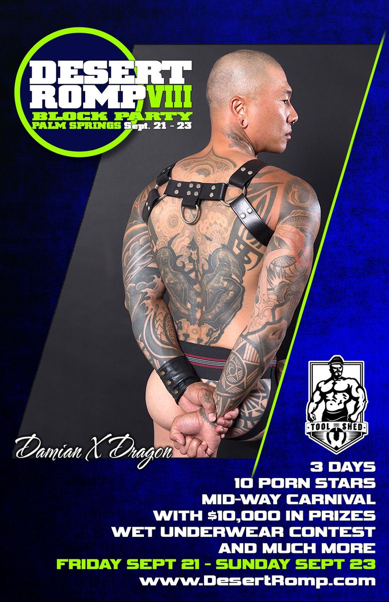 DesertRomp's tweet image. The Men of Desert Romp 
Sept. 21 - 23
@ToolShedPS Palm Springs
DesertRomp.com for $15 Weekend Pass
