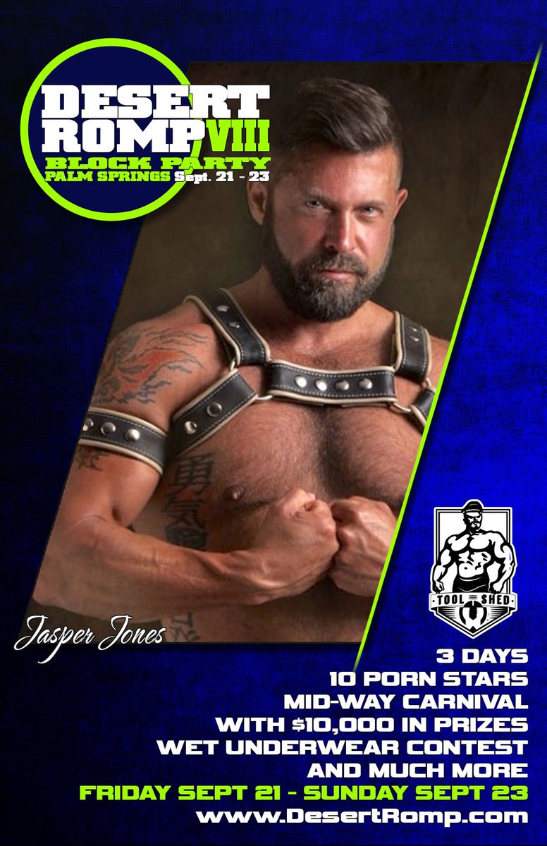 DesertRomp's tweet image. The Men of Desert Romp 
Sept. 21 - 23
@ToolShedPS Palm Springs
DesertRomp.com for $15 Weekend Pass