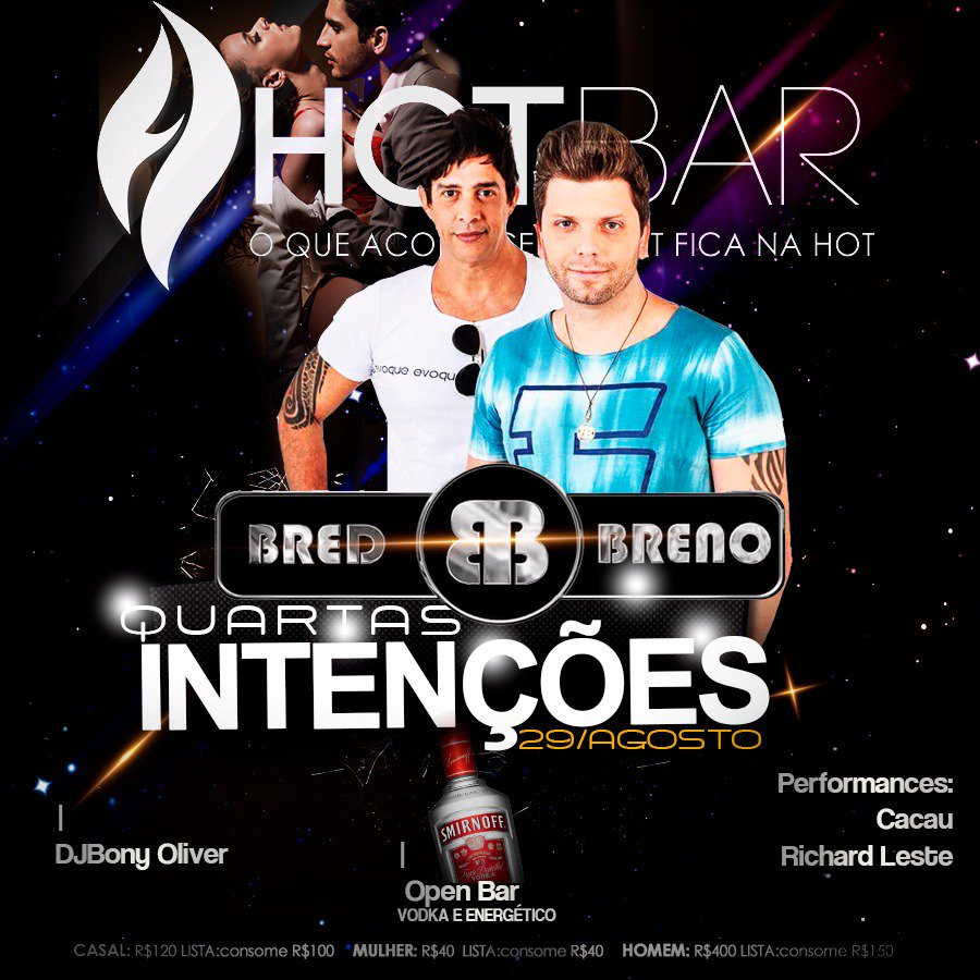 hotbarsp's tweet photo. Quartas Intenções é na HOT BAR!!! 😈😈😈

Venha curtir o melhor sertanejo de Moema. 💃🕺

Bred e Breno e Open de Vodka e Energético até 1h 🥤🍸

Nomes na lista chama inbox!!

#hotbar #moema #casadeswing #swing #menageatrois 
#trocadecasais #baladaliberal #baladatop #sertanejo https://t.co/8UCJ4dK8o2