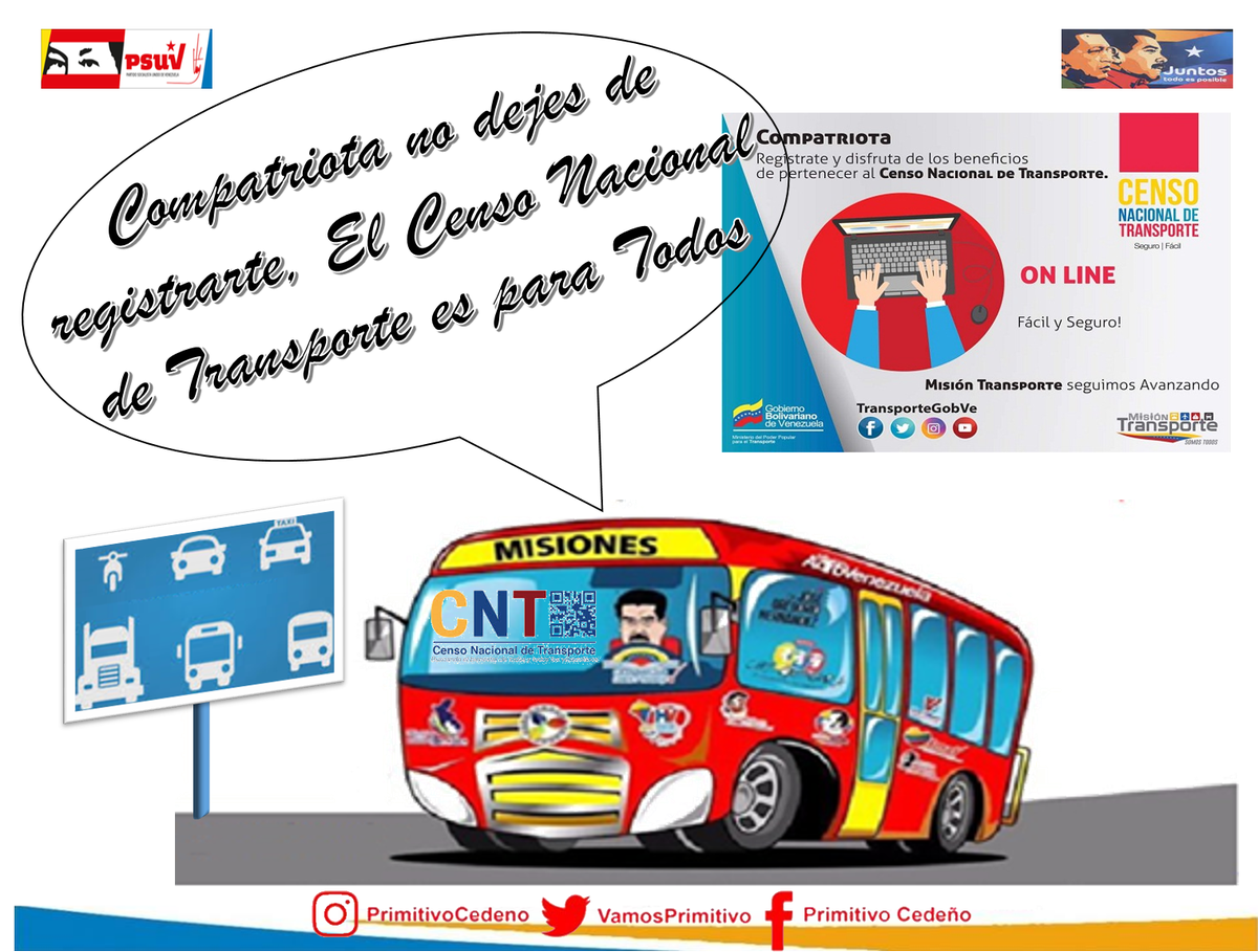 PsuvAraure2018's tweet photo. Este miércoles continua El #CensoDeNacionalDeTransporte y la Jornada del #CarnetDeLaPatria en la Plaza de #ARAURE
Vamos con Todo, nuestro Presidente @NicolasMaduro, nuestro Gobernador @rafaelcalles y nuestro  Alcalde @VamosPrimitivo , trabajo articulado y en conjunto https://t.co/WbRg6ZCgxU