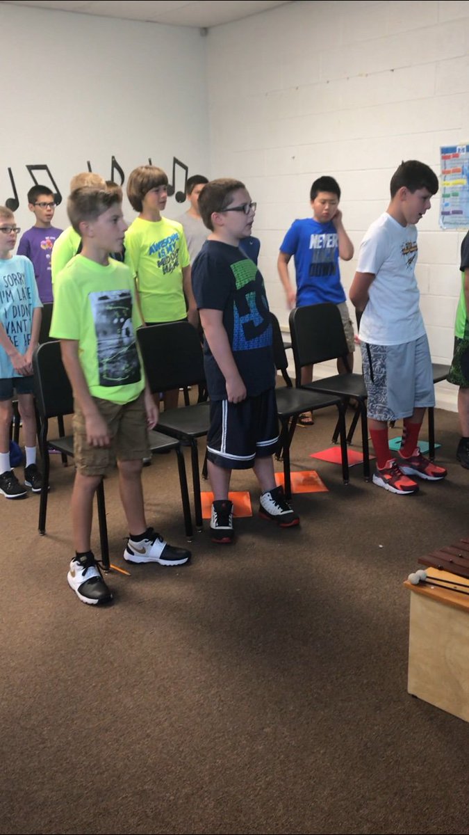 NorthElemMusic's tweet photo. Future choir members! 5th grade boys sang out today!! We had such a fun class talking about alto/soprano voices, the make changing male voice, tone quality, breath control, sang a round and even listened to the Pentatonix for inspiration! https://t.co/OLiZU15Xr6