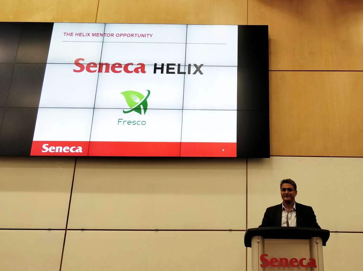 SenecaBusiness's tweet photo. Faculty member #AshPatel talks about the great #SenecaHELIX mentorship opportunity to the #SenecaBusiness #WelcomeBack faculty here at @SenecaCollege https://t.co/Lj7ovLVtzu