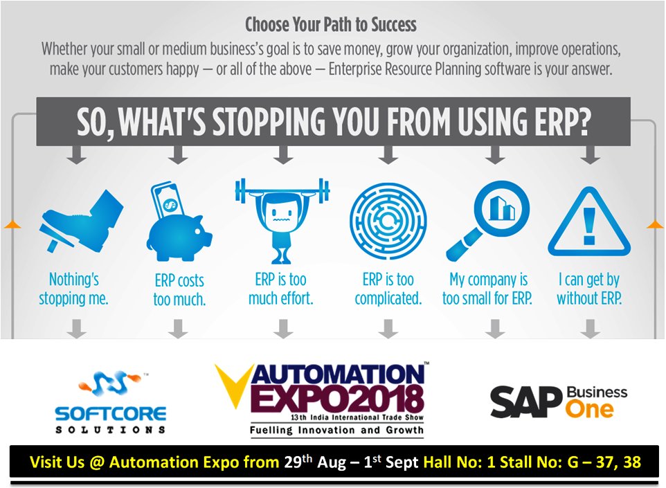 SCS_SAPB1's tweet photo. #Get #Ready for answers on #ERP #DigitalTransformation #Innovations #AI #MachinneLearning #DesignThinking #Cloud #Mobility #IoT #Integrations on top of #SAPBusinessOne on #SAP #HANA for #SME #SMB #ToRunBetter #Manufacturing #Retail #Service #Industry Visit Us@ #AutomationExpo2018 https://t.co/AwMUaFSBlA