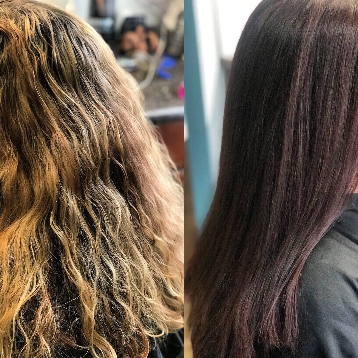 sayzabee's tweet image. I’m in love with my client’s new hair color. ❤️