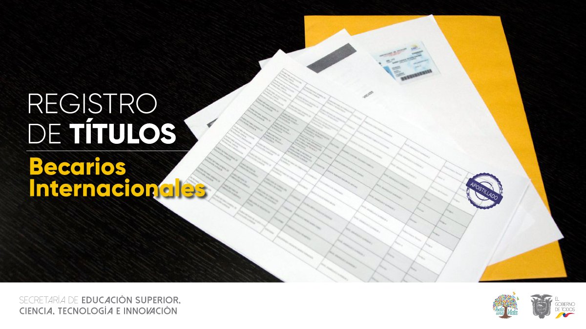 EduSuperiorEc's tweet photo. ¡Recuerda! Toda la documentación debe estar apostillada o legalizada por el país donde estudiaste. Para más info visita: https://t.co/69Y9G72A2G
#INFOsenescyt https://t.co/q4DWy6aE1z