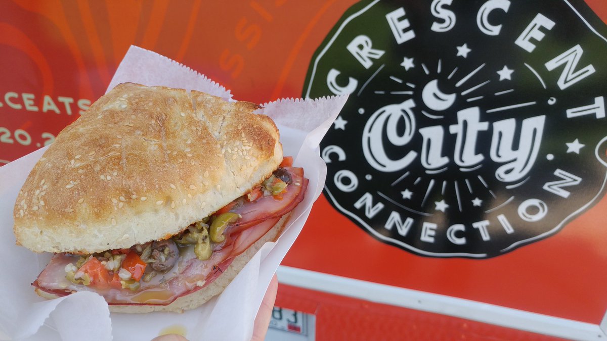 InGoodTasteDen's tweet photo. Muffuletta - lil taste o' #NOLA in the #MileHighCity! Welcome @CCCeats food truck to @CivicCenterPark! #CCEats #FoodTruckFriend #CCEatsIGTD https://t.co/Ng61R7K91t