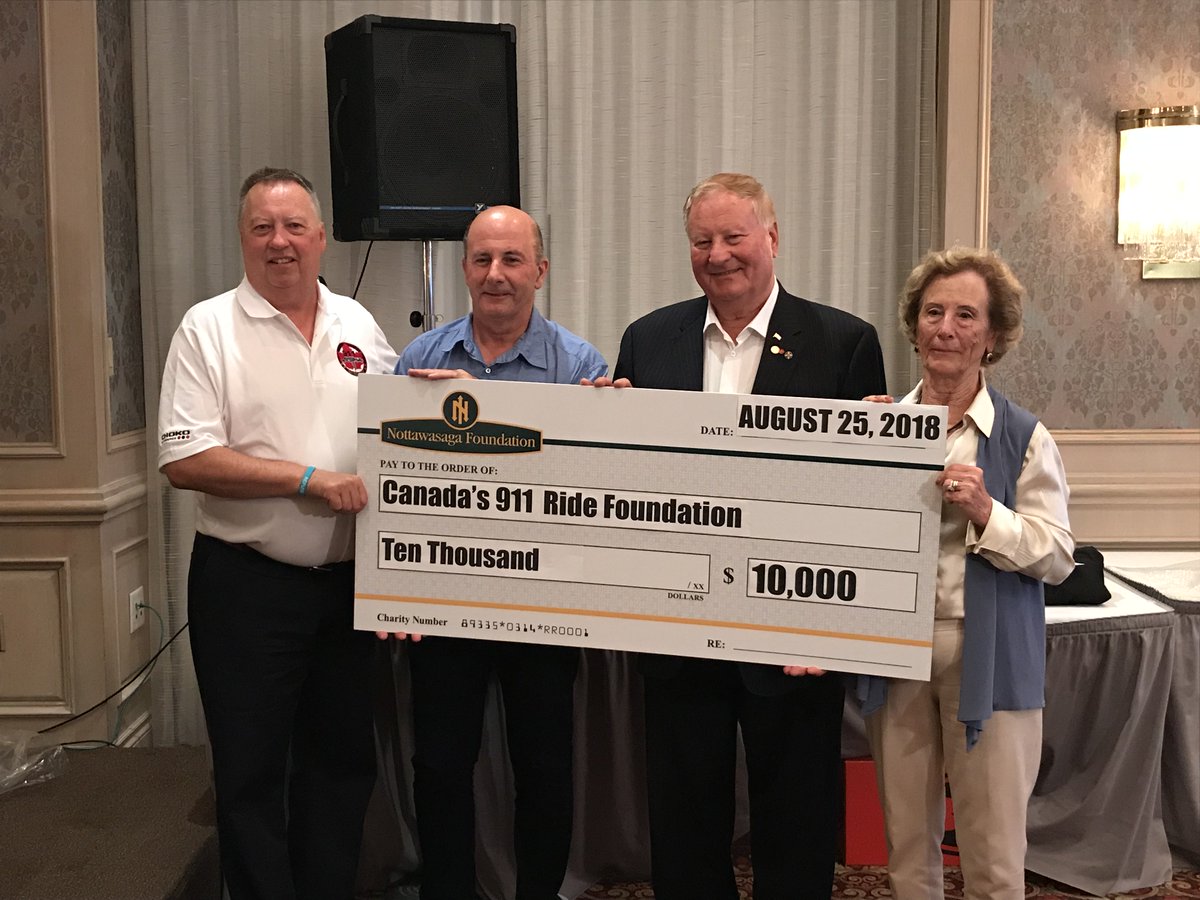 We are delighted to share that on Saturday, August 25th, we proudly donated $10,000 to <a href="/Canadas_911/">Canada's 911 Ride</a> Ride Foundation. The yearly ride supports families of fallen first responders and children of violent crime.
