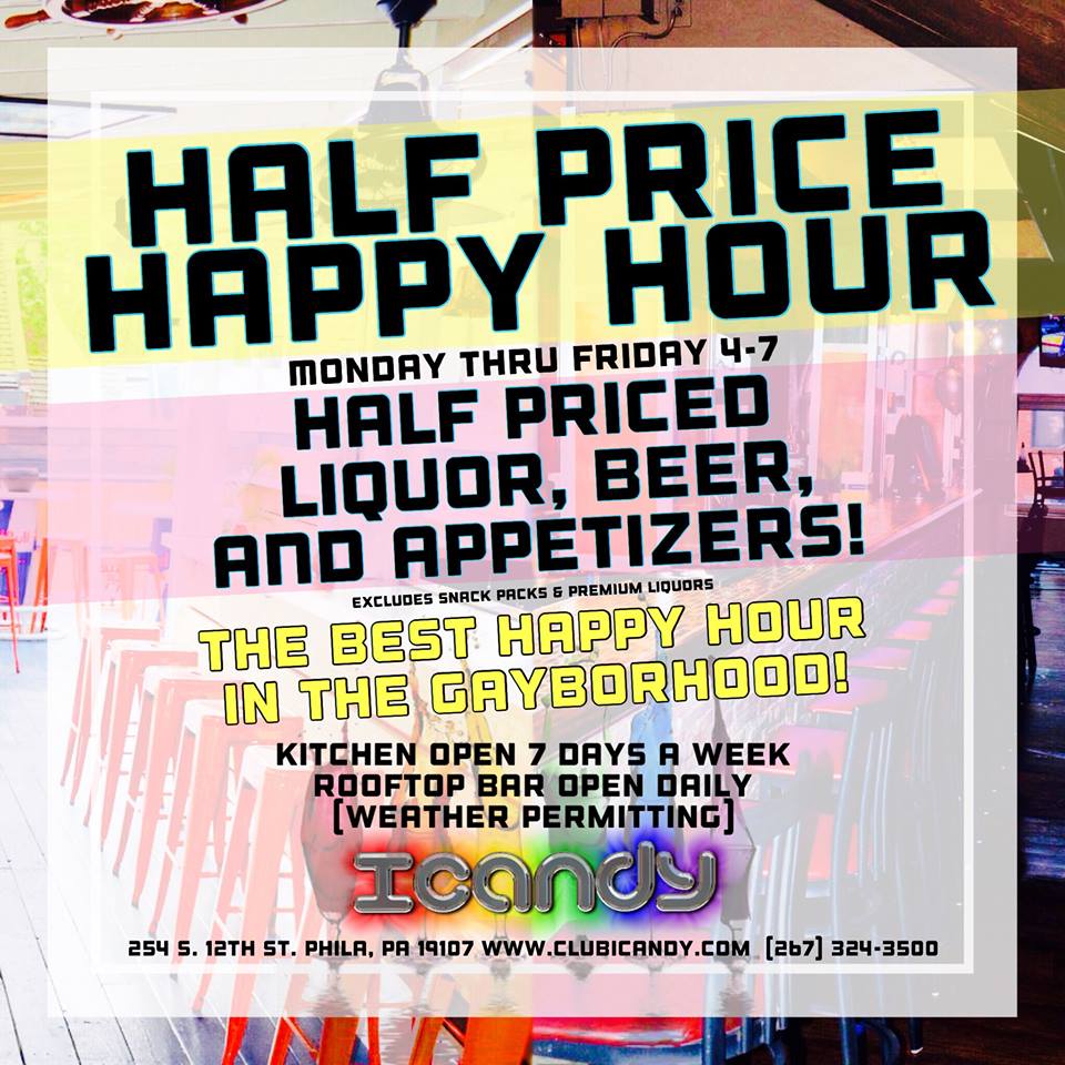 ClubiCandy's tweet image. Half Price Happy Hour @ Icandy
4-7PM
Monday-Friday

Come Get Happy!