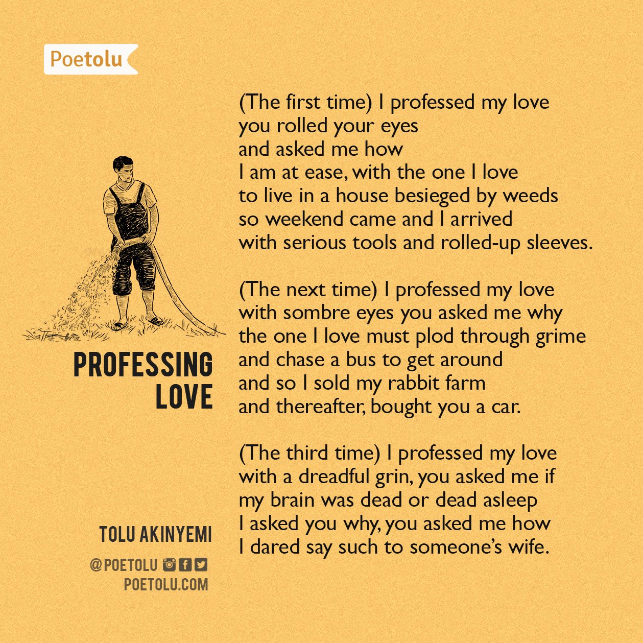 PROFESSING MY LOVE PROFESSING MY LOVE