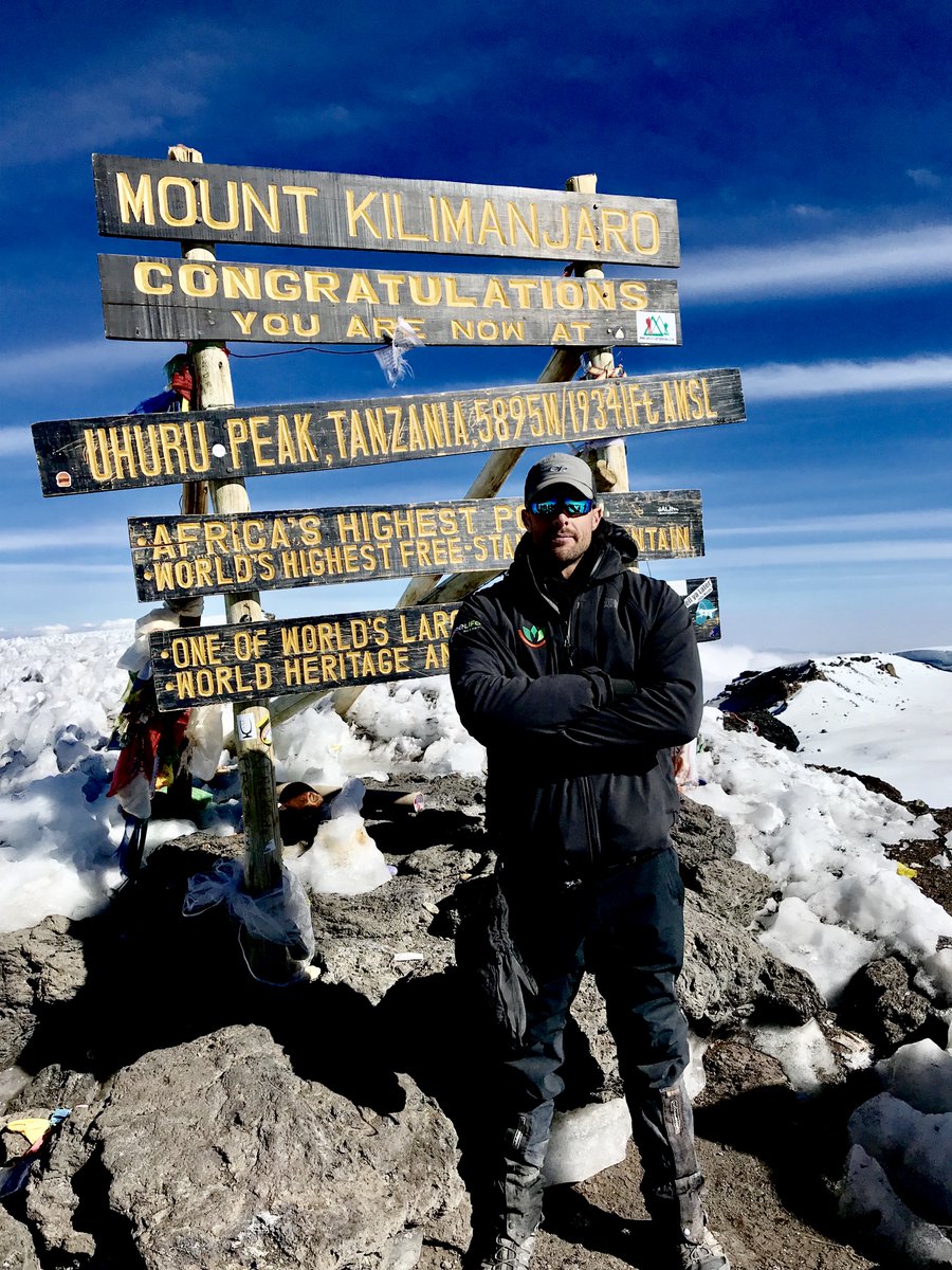 corelifeeatery's tweet photo. One of our patrons is truly living the CoreLife! Last week, he completed his summit to the top of Mount Kilimanjaro in Tanzania, Africa. Major props! #NotASpectator https://t.co/0Ph7hifiPz