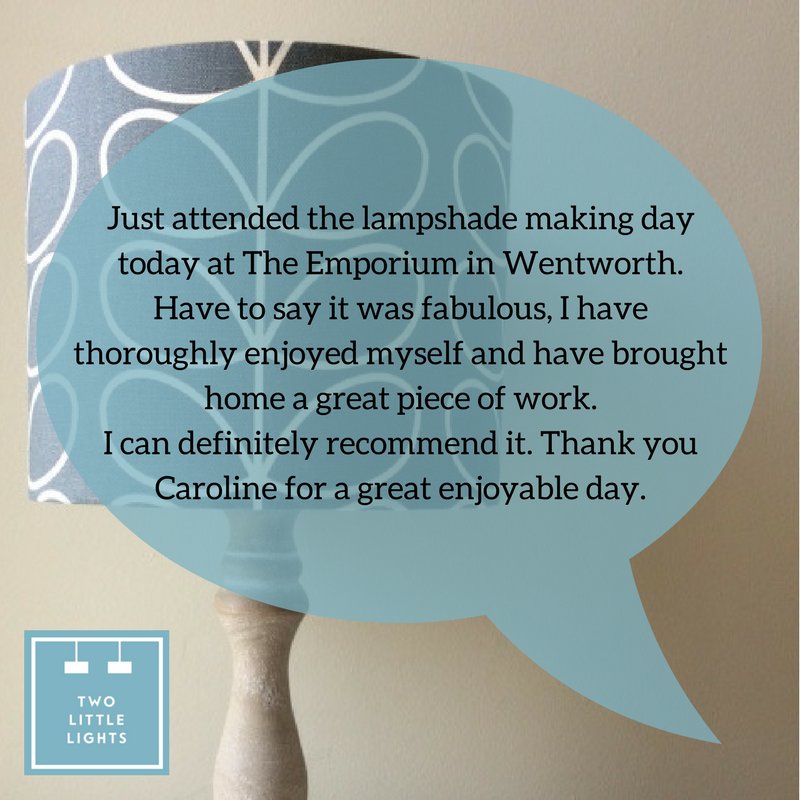 TwoLittleLights's tweet photo. New drum lampshade workshops added for Autumn &amp; Winter, all in South Yorkshire. 

Learn a new skill and enjoy some homemade cake. Find dates here: https://t.co/7qyTCUHzaC 

#CraftHour #lampshadeworkshop #SmallBusiness https://t.co/qWeHc7klnl