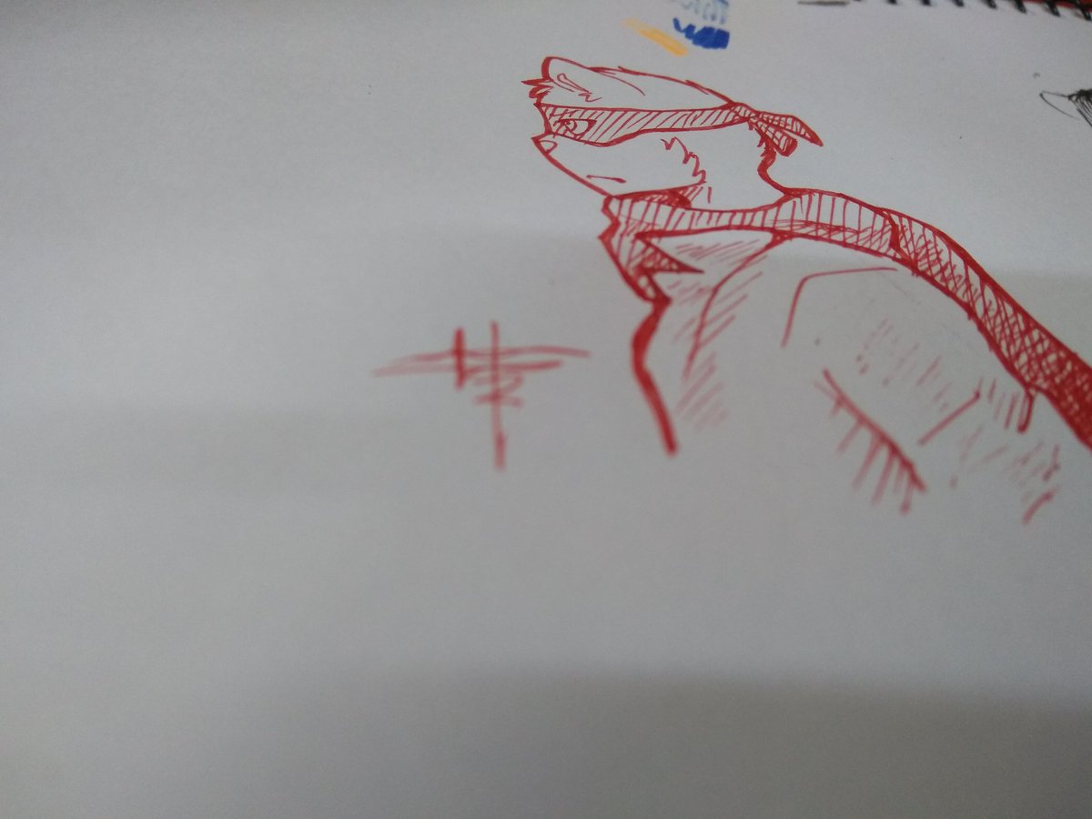 Geminae626's tweet image. @ChainKnuckle @HTFWiki 
I drew Splendont in class, it was really nice to use only a fineliner haha :)