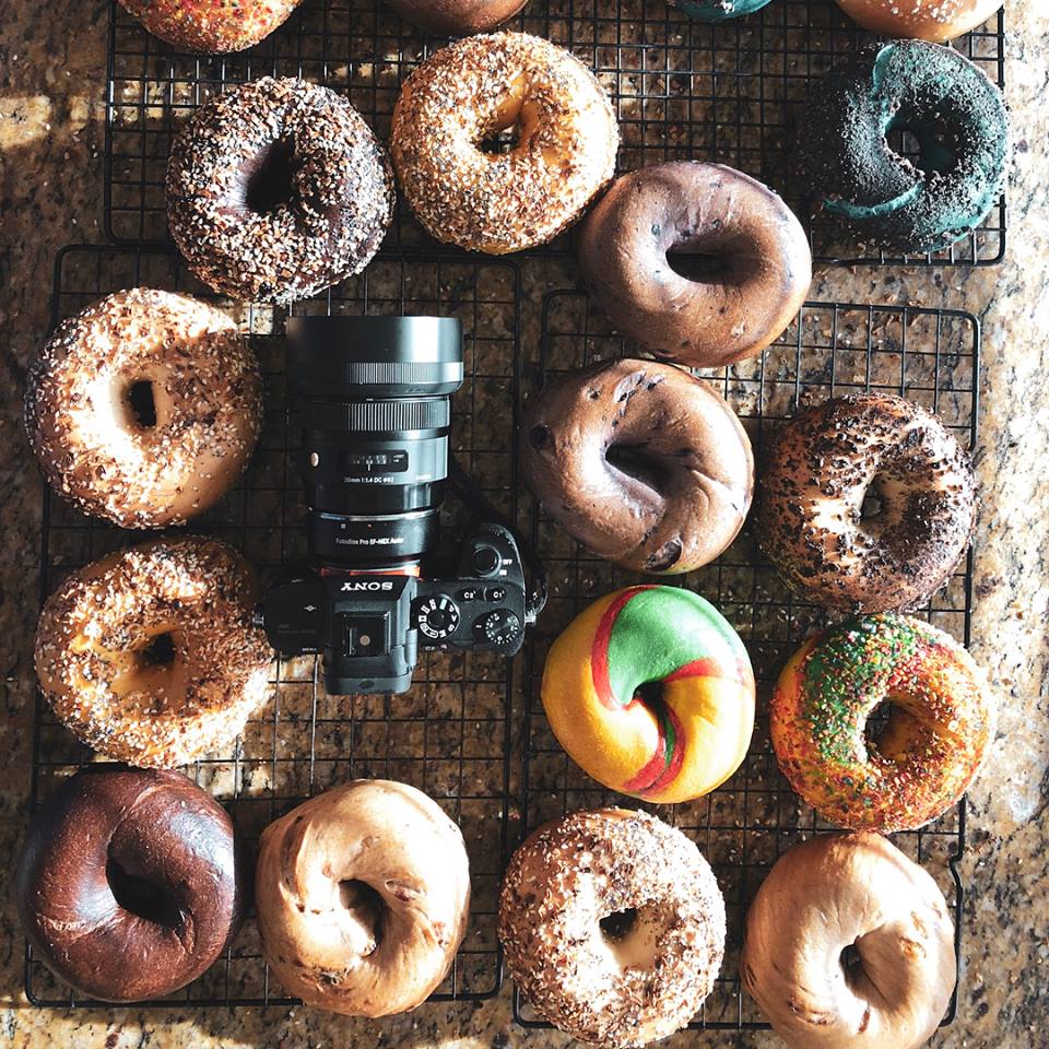 A little fun with the camera #jerseybagelstx #supportlocal #SmallBusiness #bagels #ilovebagels #cookiemonster #yummymummy #photography