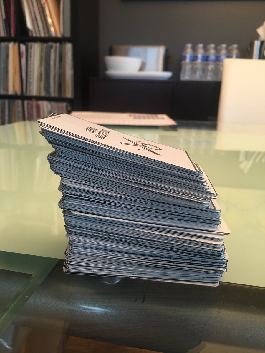 CollectorEgg's tweet photo. The downside of adding stickers to your prototype cards. OCD triggered, anyone? https://t.co/5KLr9k6tTr