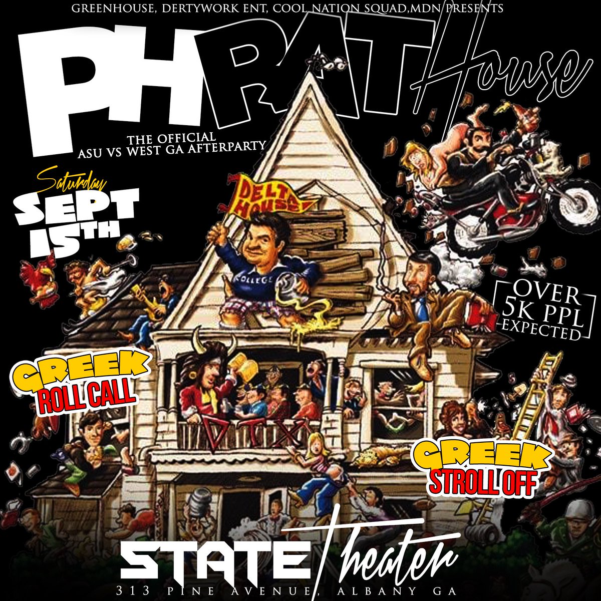 Zone1Quay's tweet image. 🗣#MidNightLockInn Friday 9/14 @ Albany Fairgrounds‼️

🗣#PHratHOUSE #UWGInvasion 9/15 @ The State Theater‼️

@DertyWorkTato @ThatGuy_Teezie @Cool_Ass_JD @iamcharleyatl @D_Baker10k 

#SouthWestClassic 

#MYASU #ASU22 #ASUTwitter #UWG #UWG22 #UWG21 #UWG20 #UWG19