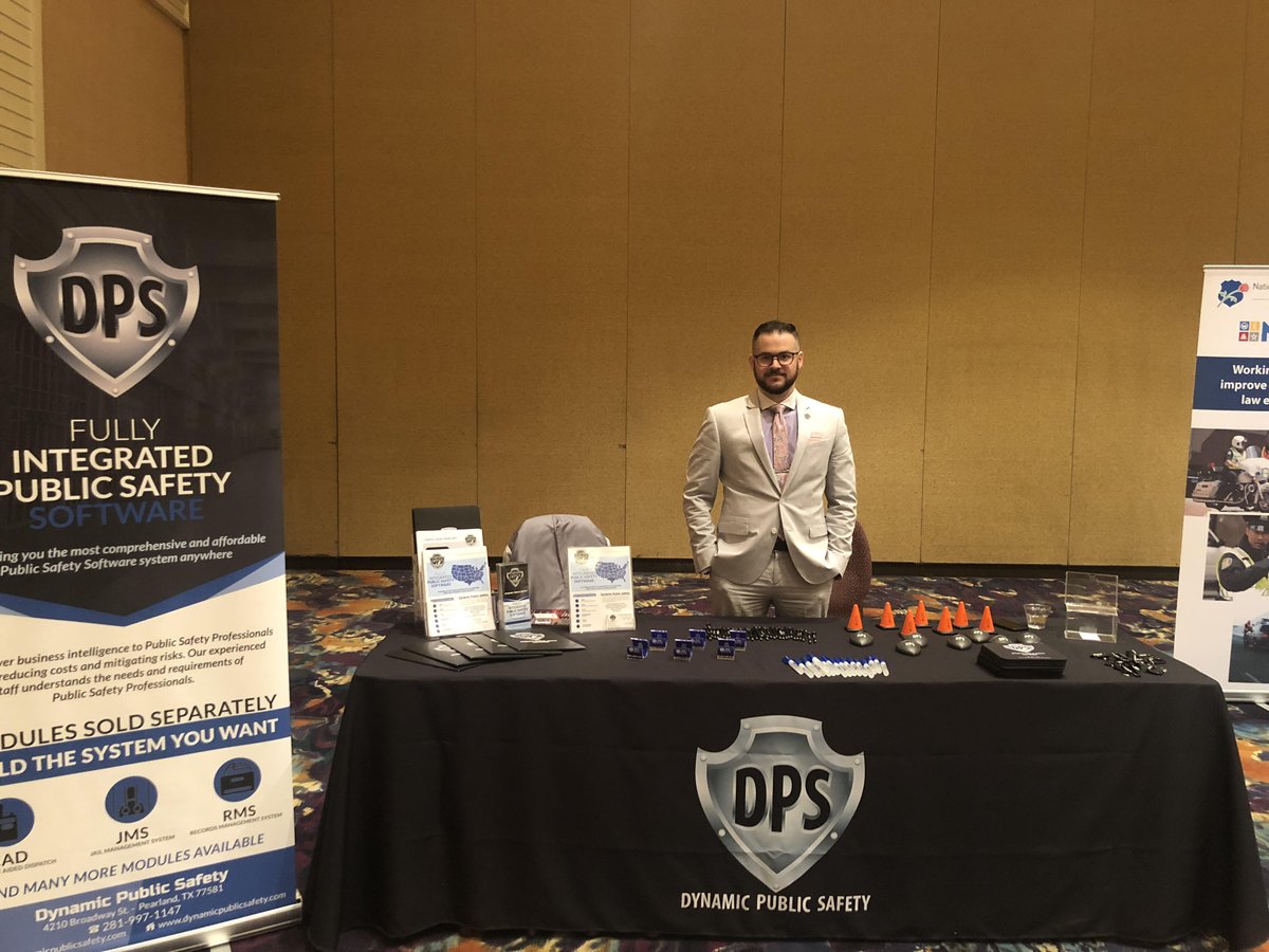 DynamicPSS's tweet image. Trevor Johnson &amp;amp; Bryce Blair at the NNALEA Conference in Las Vegas. Stop by and see them for more information on Dynamic Public Safety Software and how it can help your facility. #publicsafety #Software #LawEnforcement