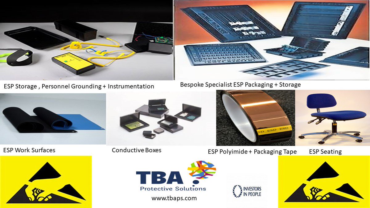 TBA_ps's tweet image. In that time #TBAProtectiveSolutions have produced a comprehensive range of #ElectroStaticProtection Products that meet #BSEN61340 and #BT requirements. Our range includes products for #production + #fieldservice applications.
