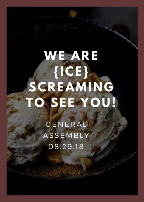 Hi everyone! I hope your first two days of classes have gone well!! We will be having our first GA meeting August 29th at 7:30pm in Southwest 12. We have a sweet surprise waiting for those who come!  #wkuhrl #nrhh