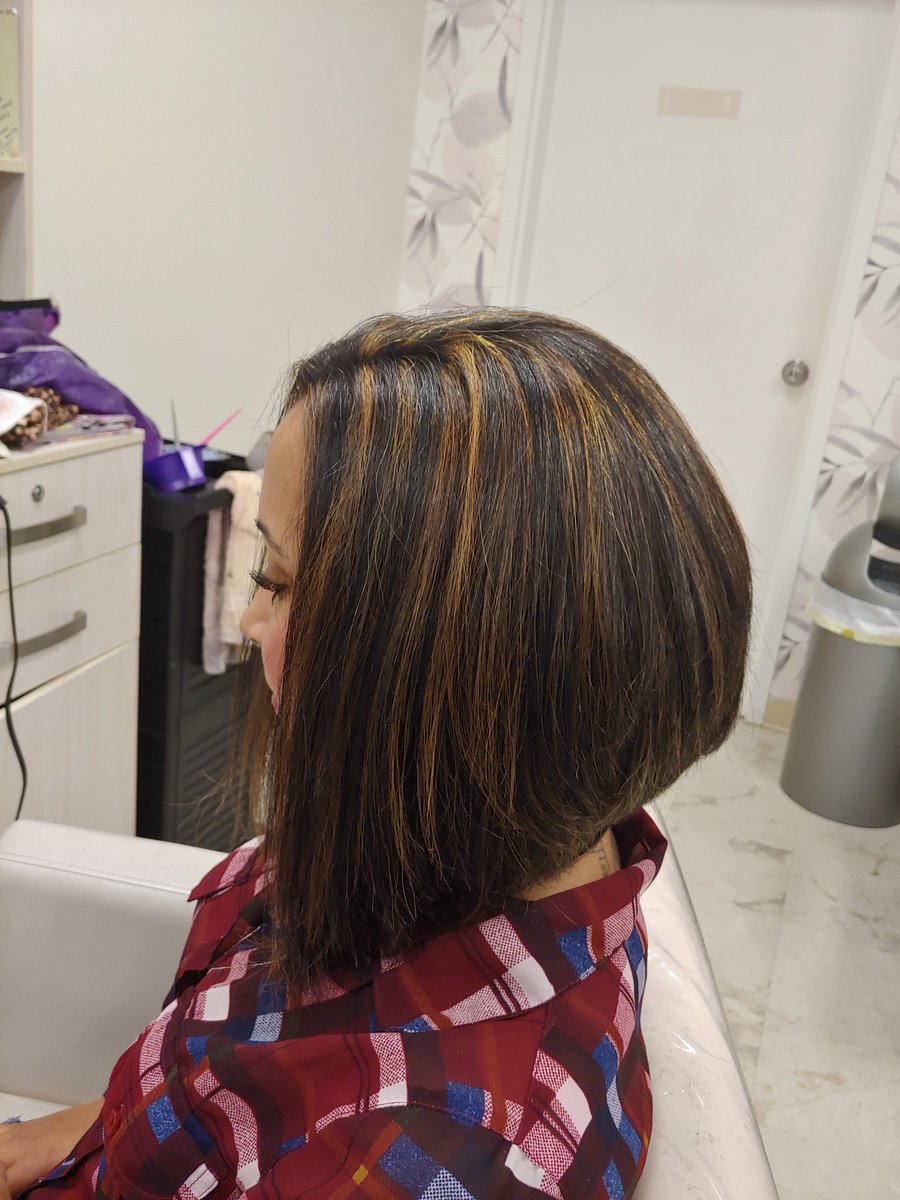 CarlieW13's tweet photo. Highlights on beautiful black hair (always forget to take a before) #hair #haircolor #color #haircut #cut #salon #studio115 #stylist #cleveland #clevelandtn #style #highlights #caramelhighlights #caramel #Bob #angledbob #longbob https://t.co/zCEMScpenm