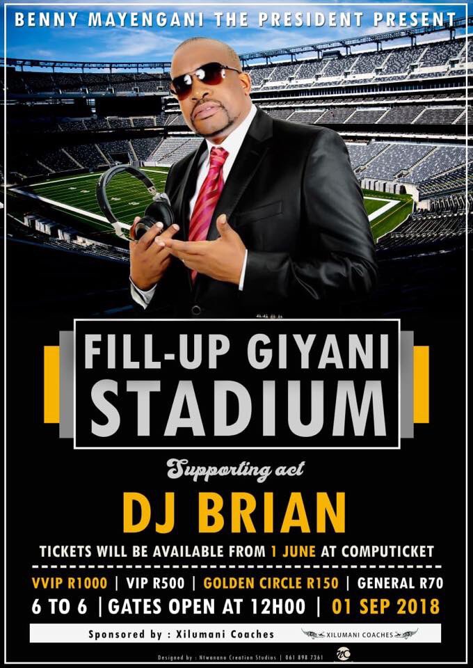 Djbrianrikhotso's tweet photo. #FiIlUpGiyaniStadium 🙌🏻🙌🏻🙌🏻🙌🏻🔥🔥🔥🔥🔥🔥 Can’t wait.... https://t.co/hKg74MkAT0