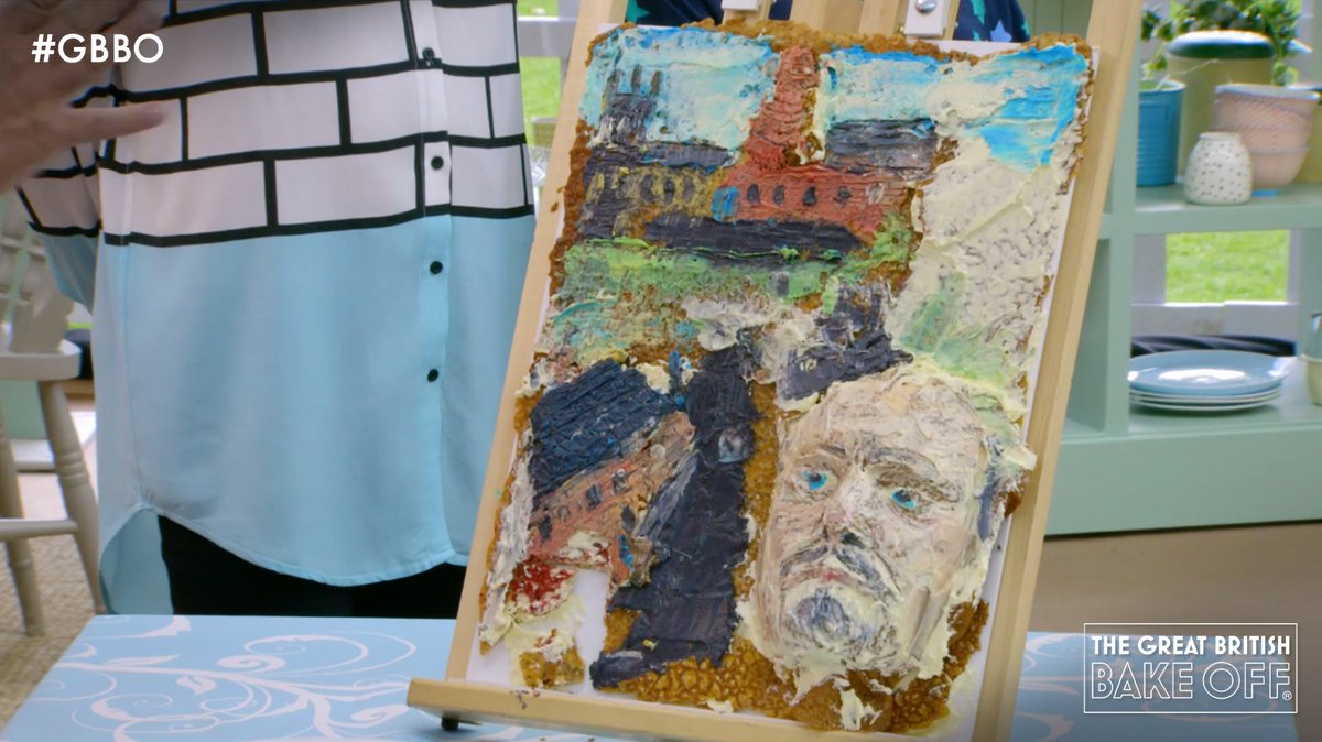 BritishBakeOff's tweet photo. This effort from Terry belongs in an art gallery. Magnificent. #GBBO https://t.co/jMmrE1Do0i