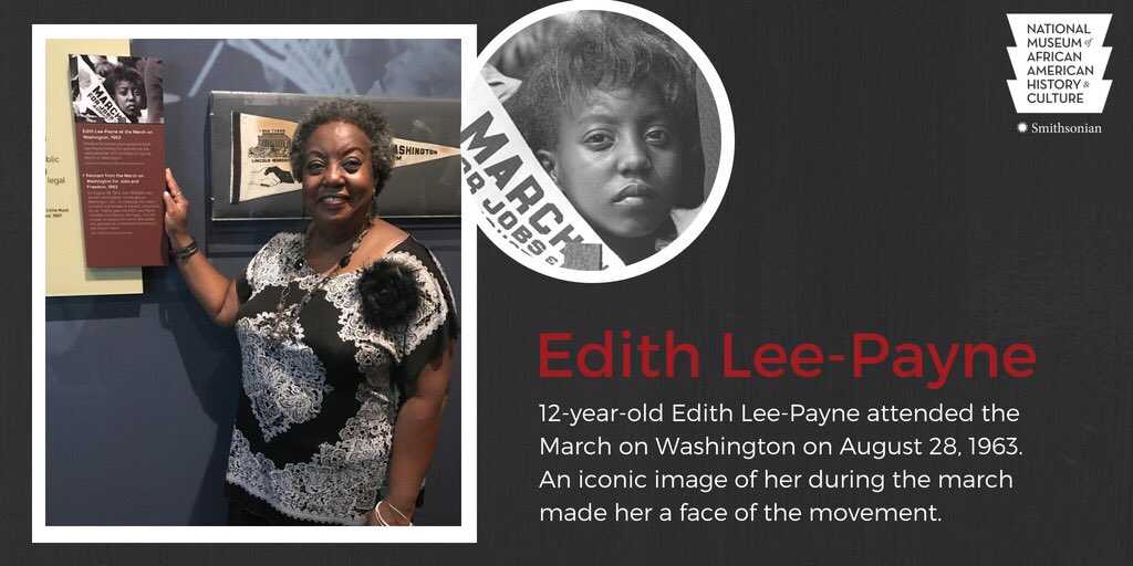 55 years ago today, Edith LeePayne attended the MarchOnWashington on