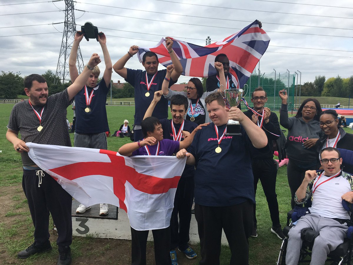 MichaelFullert3's tweet photo. Brilliant @CMGCare_Support Athletics Championship today, to promote healthy lifestyles. Such a laugh, and lots of proud competitors and families. Thanks so much to @Georgie400m for support, encouragement, advice and medal presentations! https://t.co/TPkgykJ9g7
