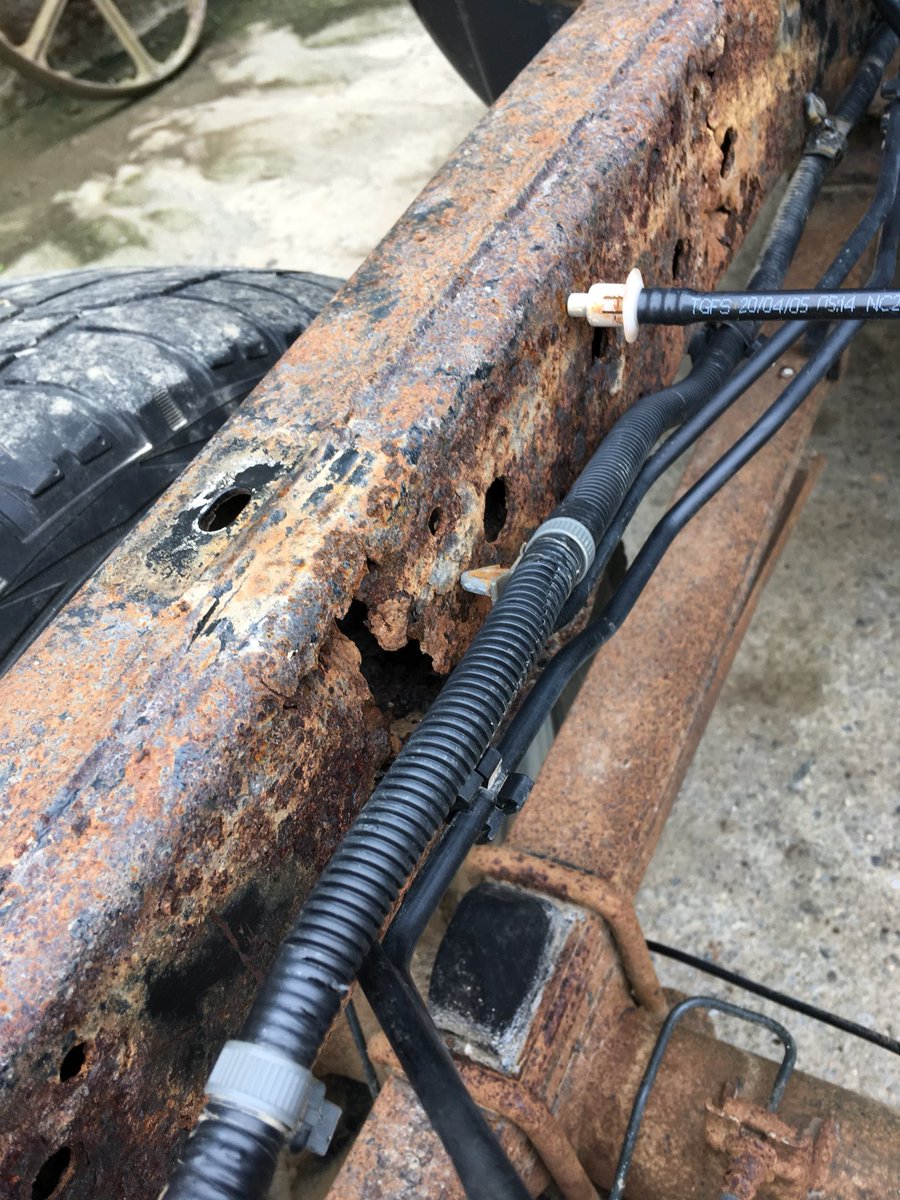 patrickkehoe700's tweet photo. The Nissan Navara I have was only 2 months outside of the chassis warranty when tested but nissan tells me nothing can be done, @NissanEurope @NissanIreland @Nissan https://t.co/LRFoEtyZoj