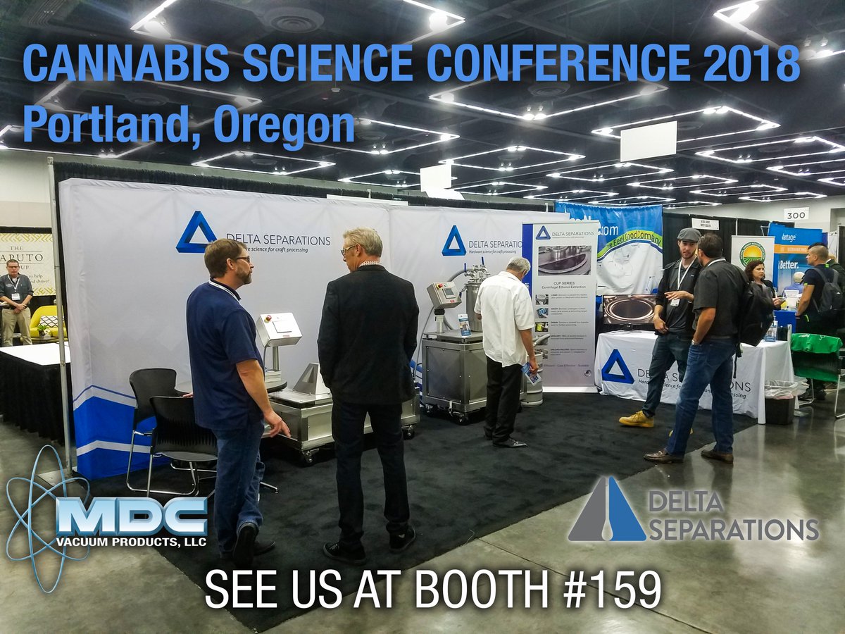 MDCPrecision's tweet photo. We are having a great time at the Cannabis Science Conference in Portland! Stop by booth #159 to see the new Cup 30 Series Alcohol Extraction System #deltaseparations #alcoholextraction #ethanolextraction #vacuumtechnology #vacuumscience #CSC18 #cannabiscommunity #CSC https://t.co/CdycQQ9Oy8