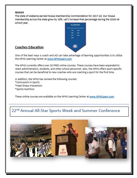 AHSAAnow's tweet photo. Check out the first edition of the #AHSADCA newsletter for August. Much more to come this year stay tuned https://t.co/mEYmFz1A35
