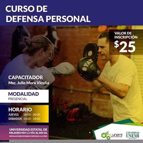📣📣📣CURSO DE DEFENSA PERSONAL📣📣📣
ENTRENA CON JULIO MORA
INSCRIPCIONES ABIERTAS.
DETALLES POR WHATSAPP: 0967669761 #milagro #juliomora #boxeo #jiujitsu #artesmarciales #defensapersonal