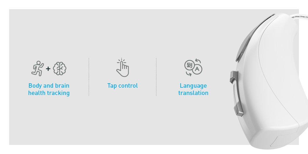 starkeyhearing's tweet photo. Meet the world's FIRST multi-purpose hearing aid that tracks brain and body health. Learn more about the revolutionary #StarkeyLivio: https://t.co/cc7Sevhzrh https://t.co/608eJx4Izw