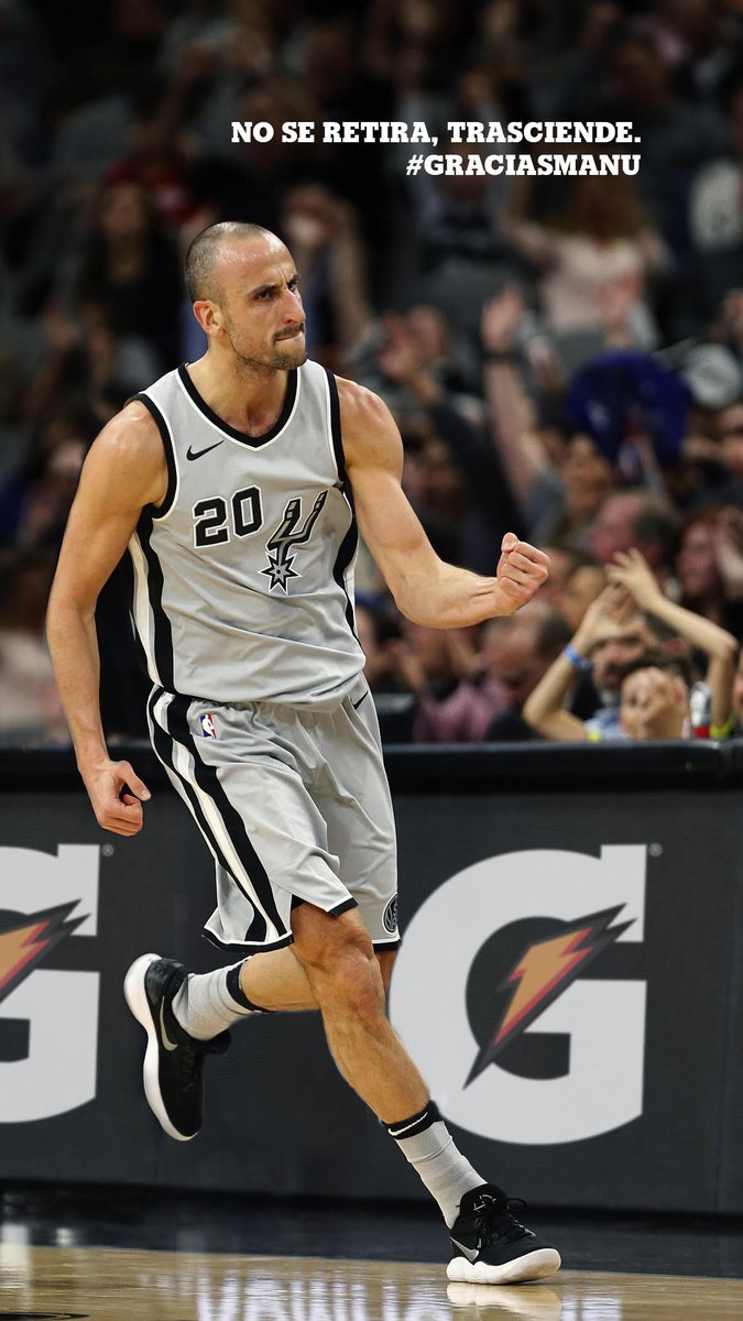 No se retira, trasciende. #GraciasManu
