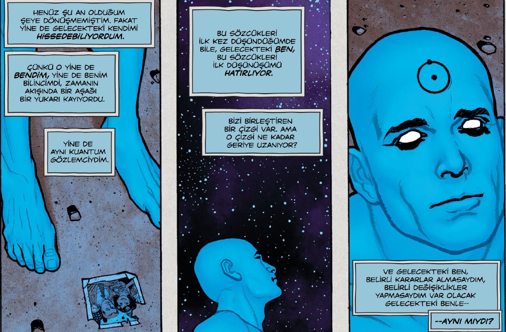 “15- Dr. Manhattan ''Hepimiz birer kuklayız, Laurie. 